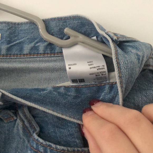 Uniqlo Blue Baggy Jeans US26 - Picture 4 of 5